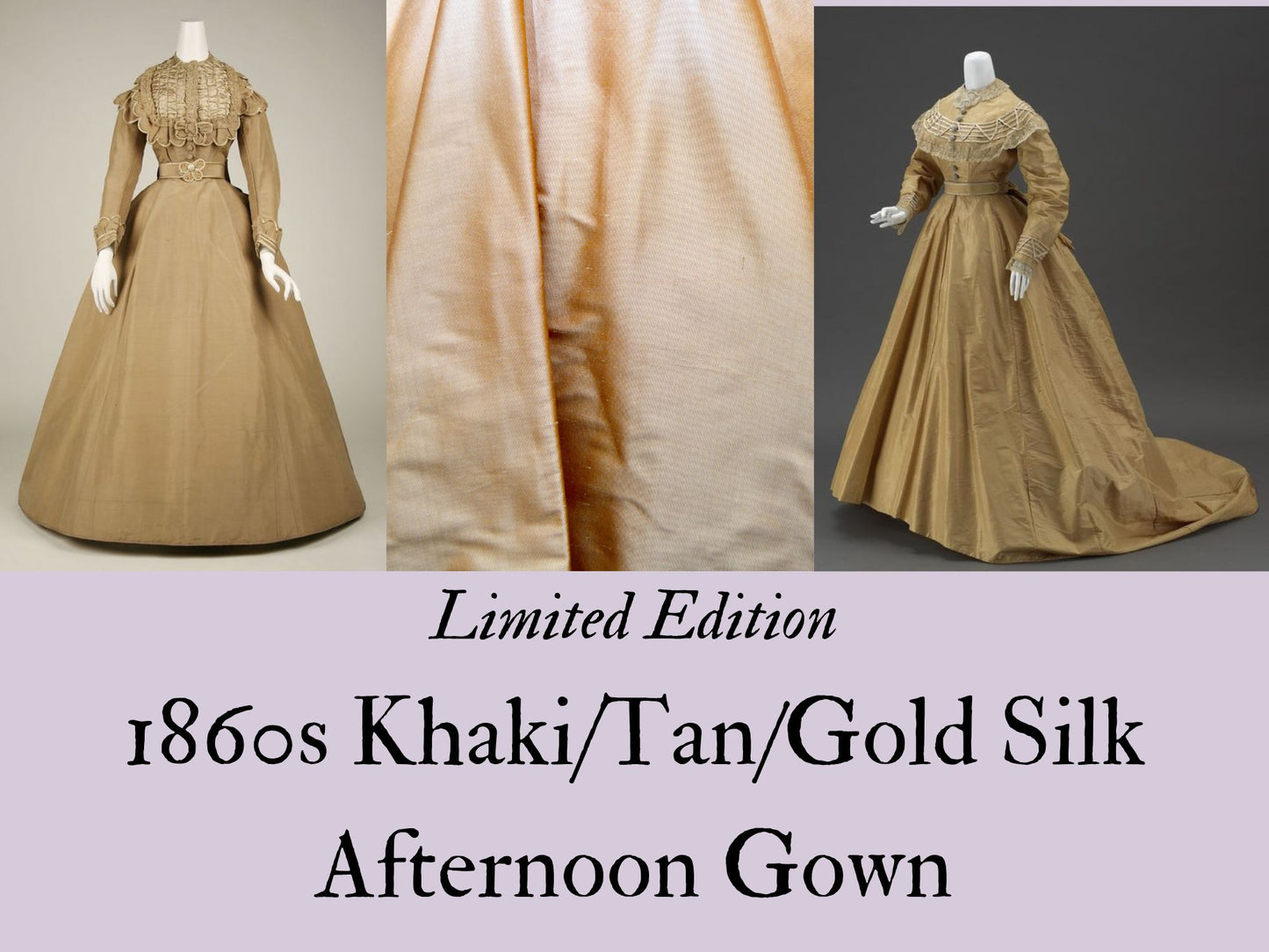 Limited Edition: Tan Afternoon Gown (1865-1869)