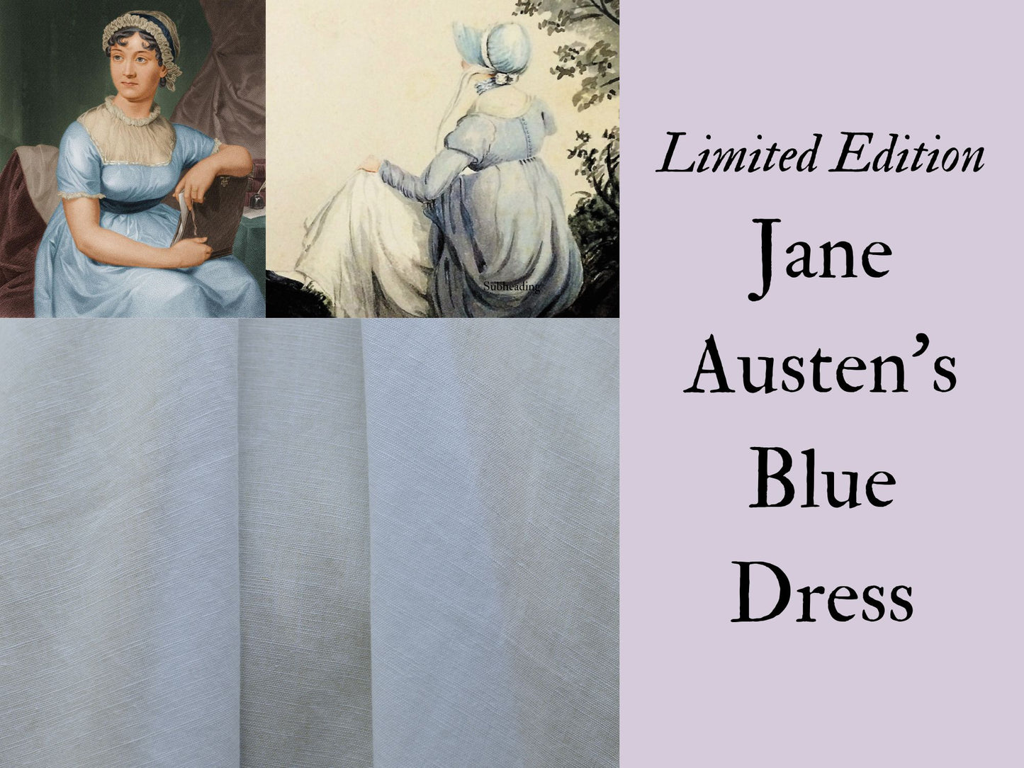 Limited Edition: Jane Austen's Blue Dress (1800-1817)