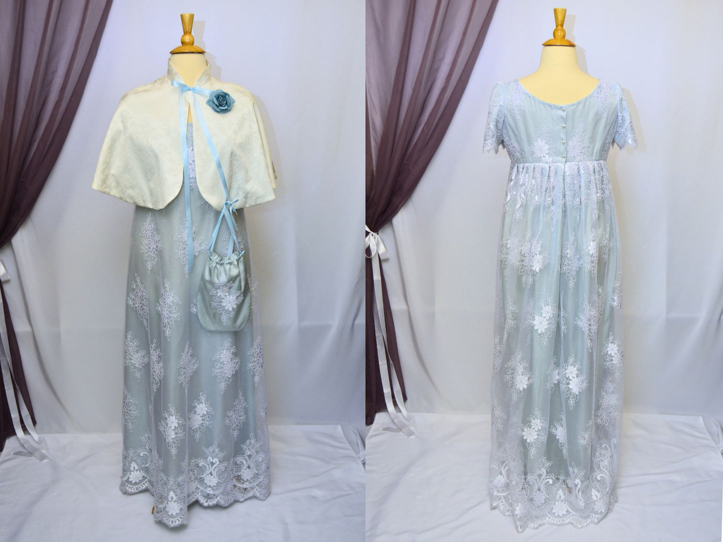 Size L: Francesca Bridgerton Ball Gown (1800-1817)