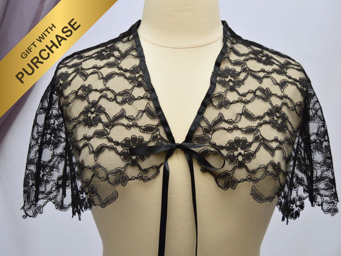 Size S: Madame DeLaCroix Black Gown (1811-1817)