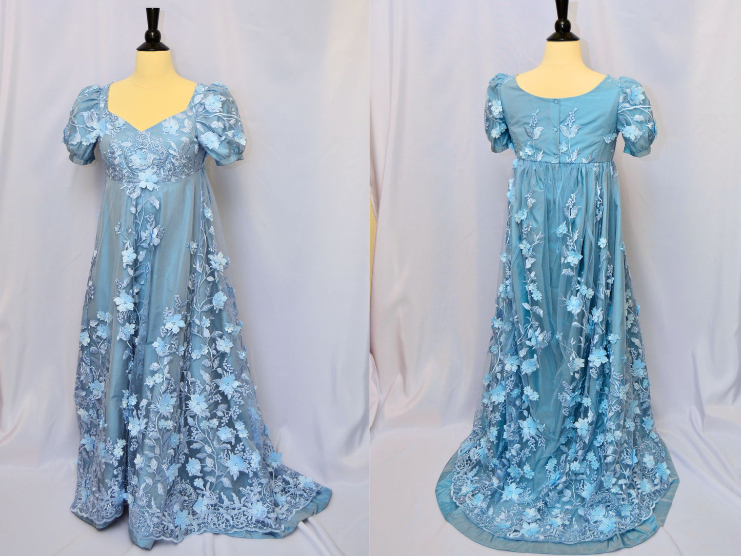 Elegant Bridgerton Ball Gown (1800-1817)