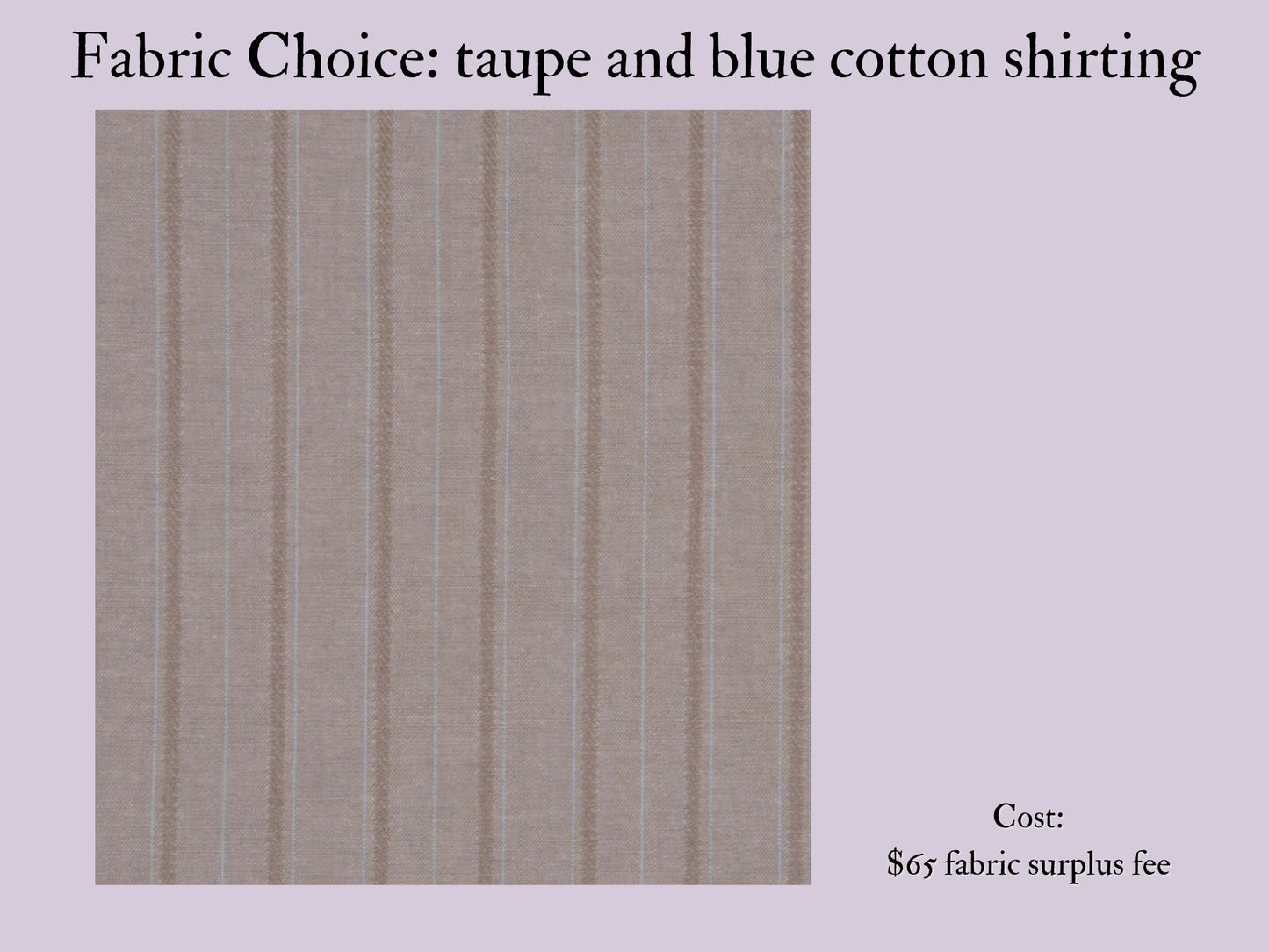 Custom Fabric Surcharge