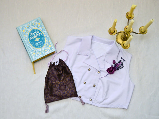 Size XL-2X: Lavender Sleeveless Spencer (1800-1815)