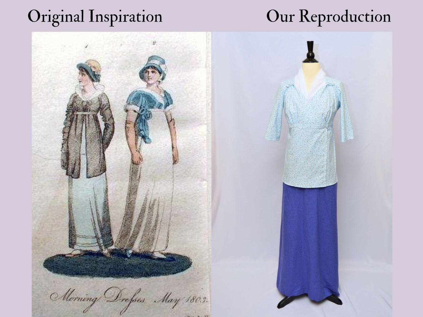 Size S: Regency Short Gown (1795-1810)