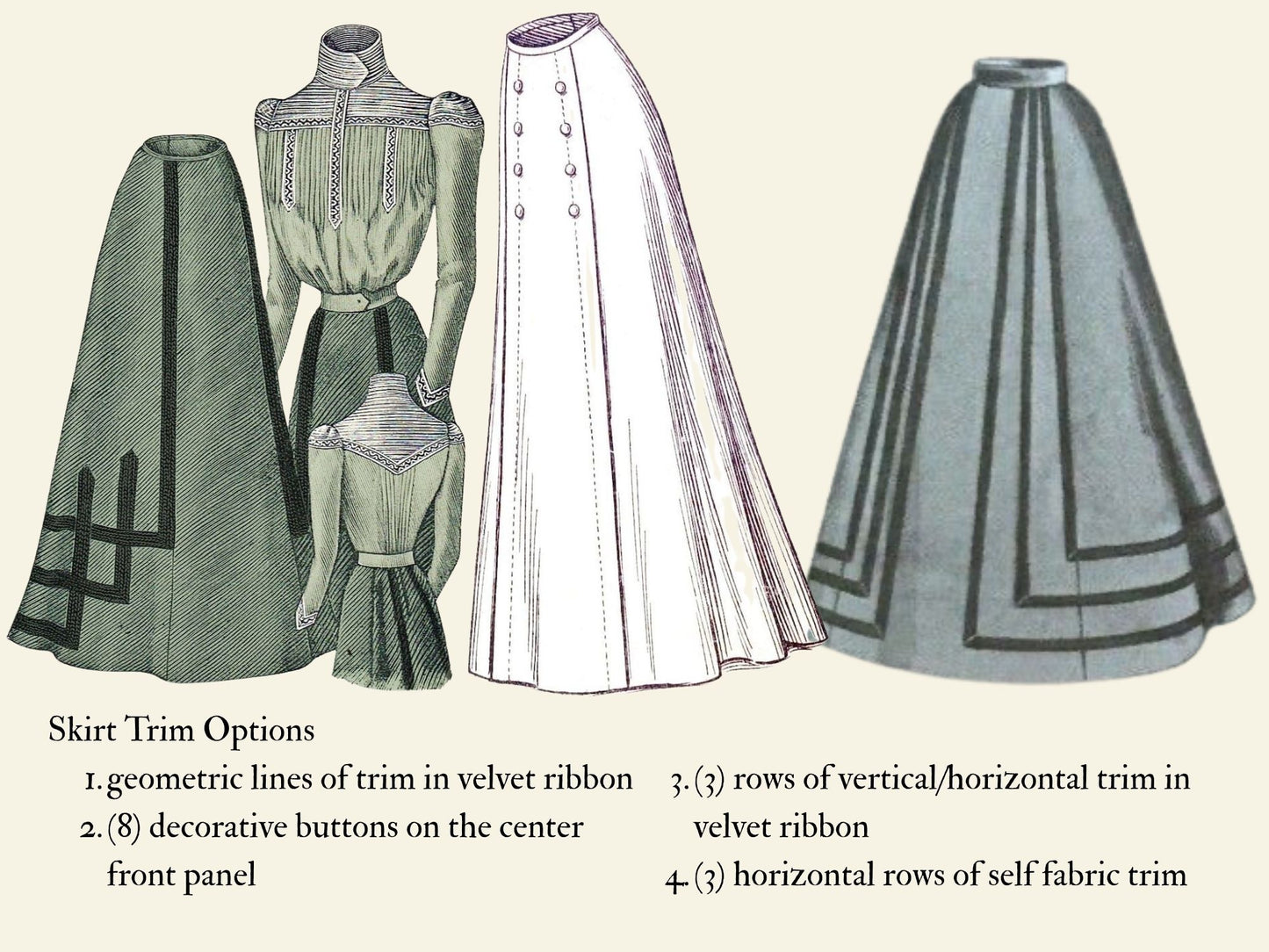 ADD ON: Skirt Trim (Edwardian)