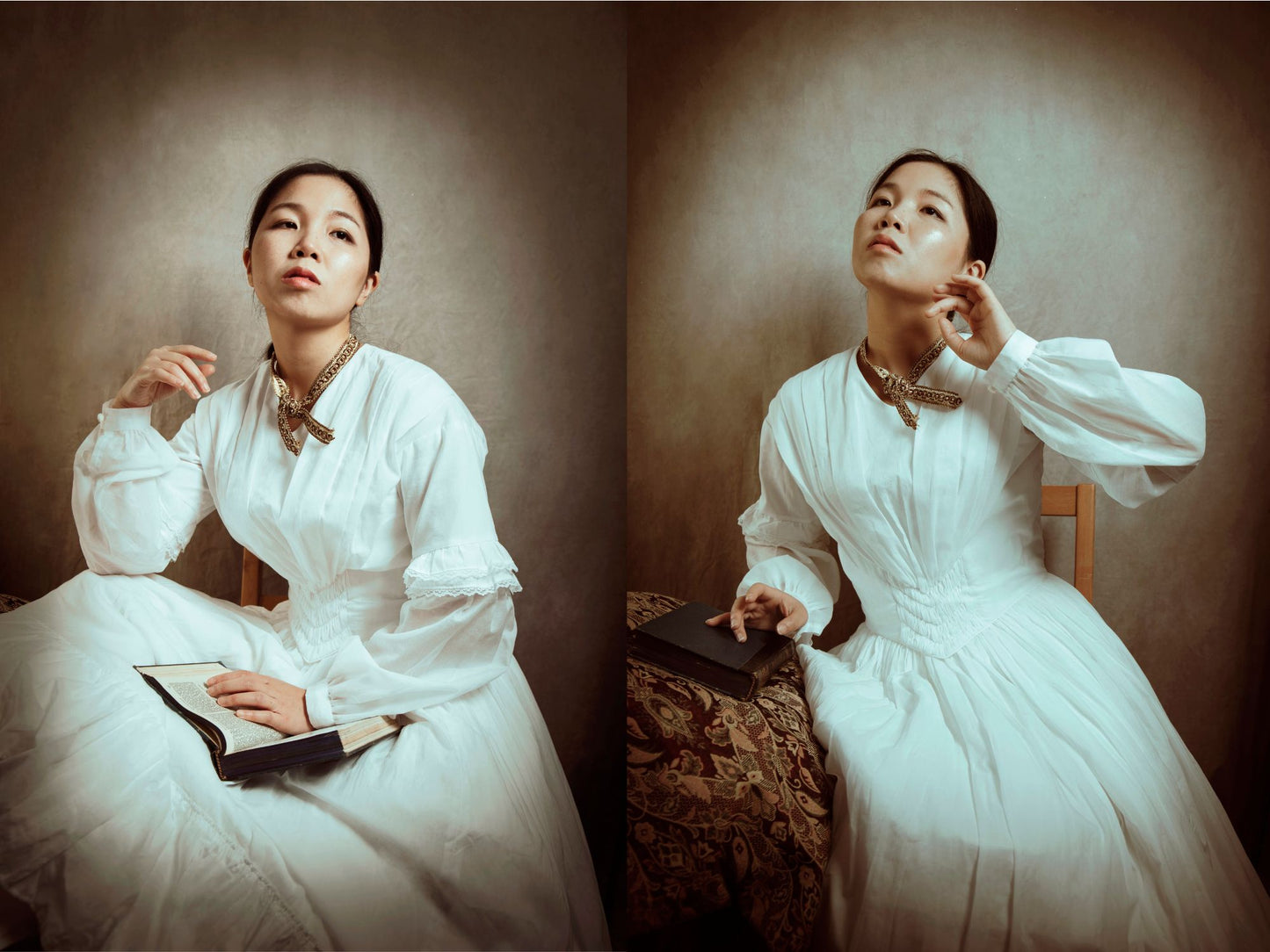 Size S: Emily's White Dress (1840-1860) – Stitchin' Addiction LLC