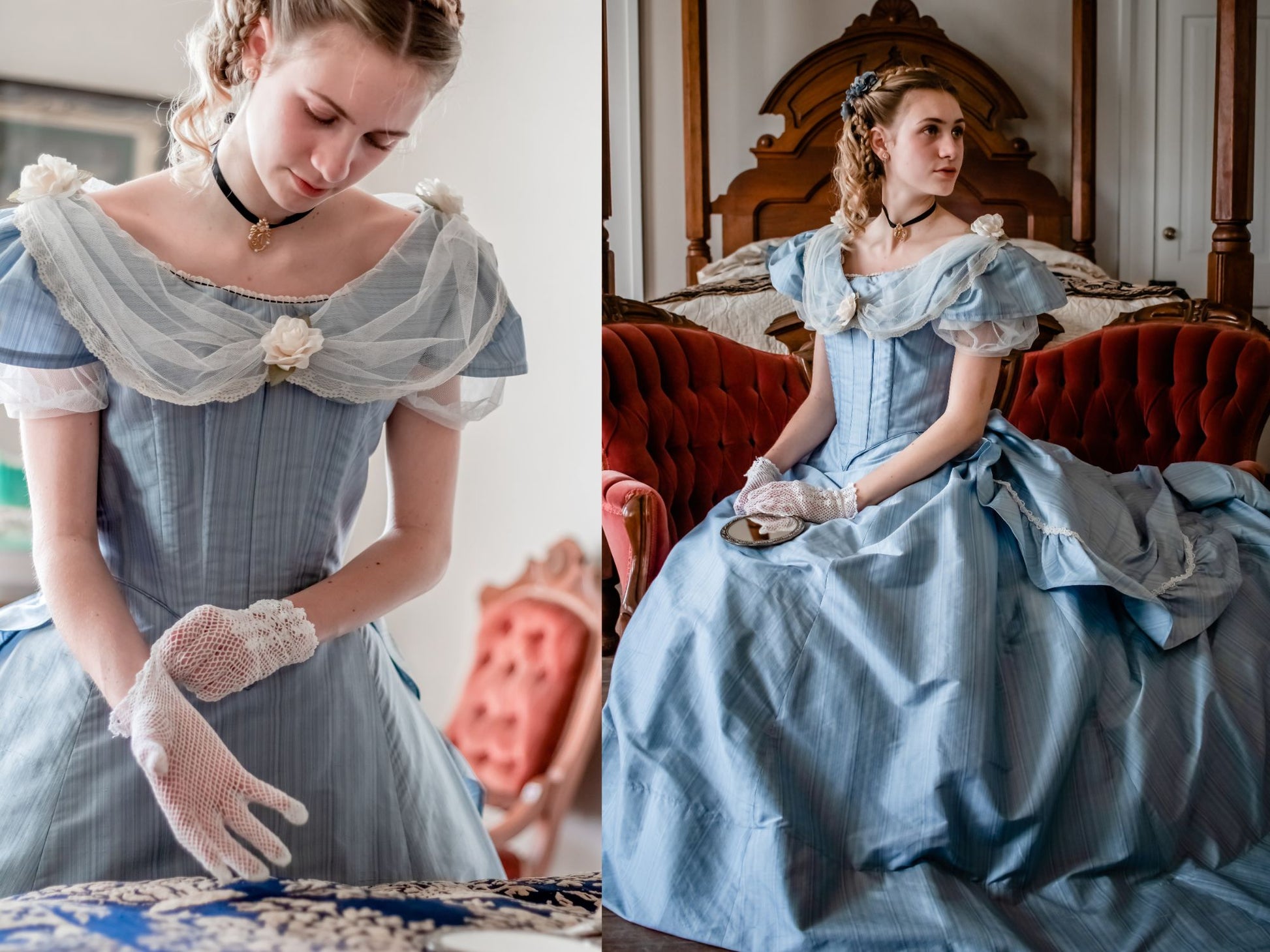 amy march blue dress VESTIDO DE AMY MARCH DE 1860 de "Mujercitas"
