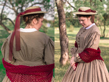 Load image into Gallery viewer, Jo&#39;s Adventure Dress (1840s-1870s)
