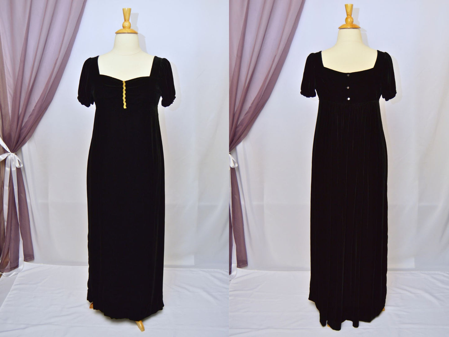 Size L: Gothic Regency Gown (1800-1815)