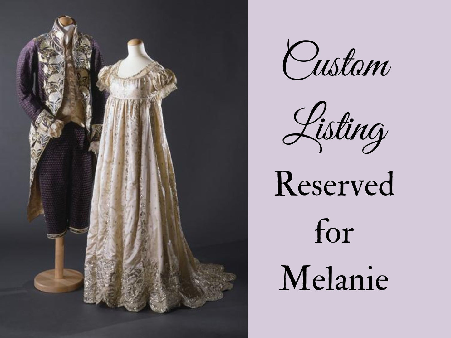 Custom Ivory Ball Gown for Melanie (Non-refundable Downpayment)