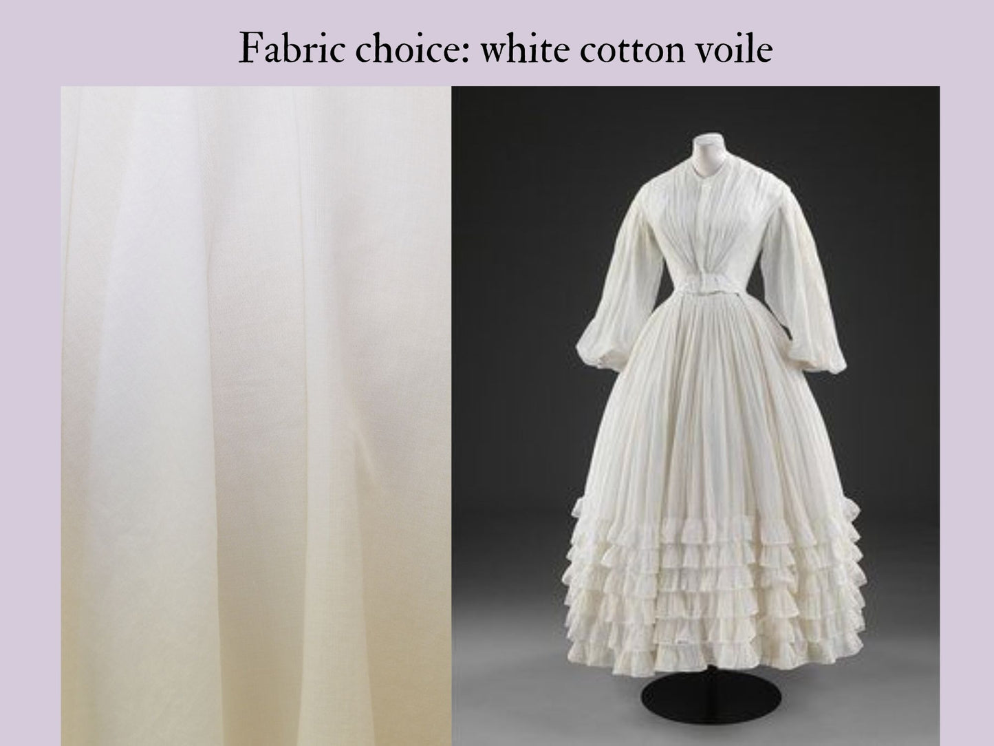 Emily's White Gown (1840-1869)