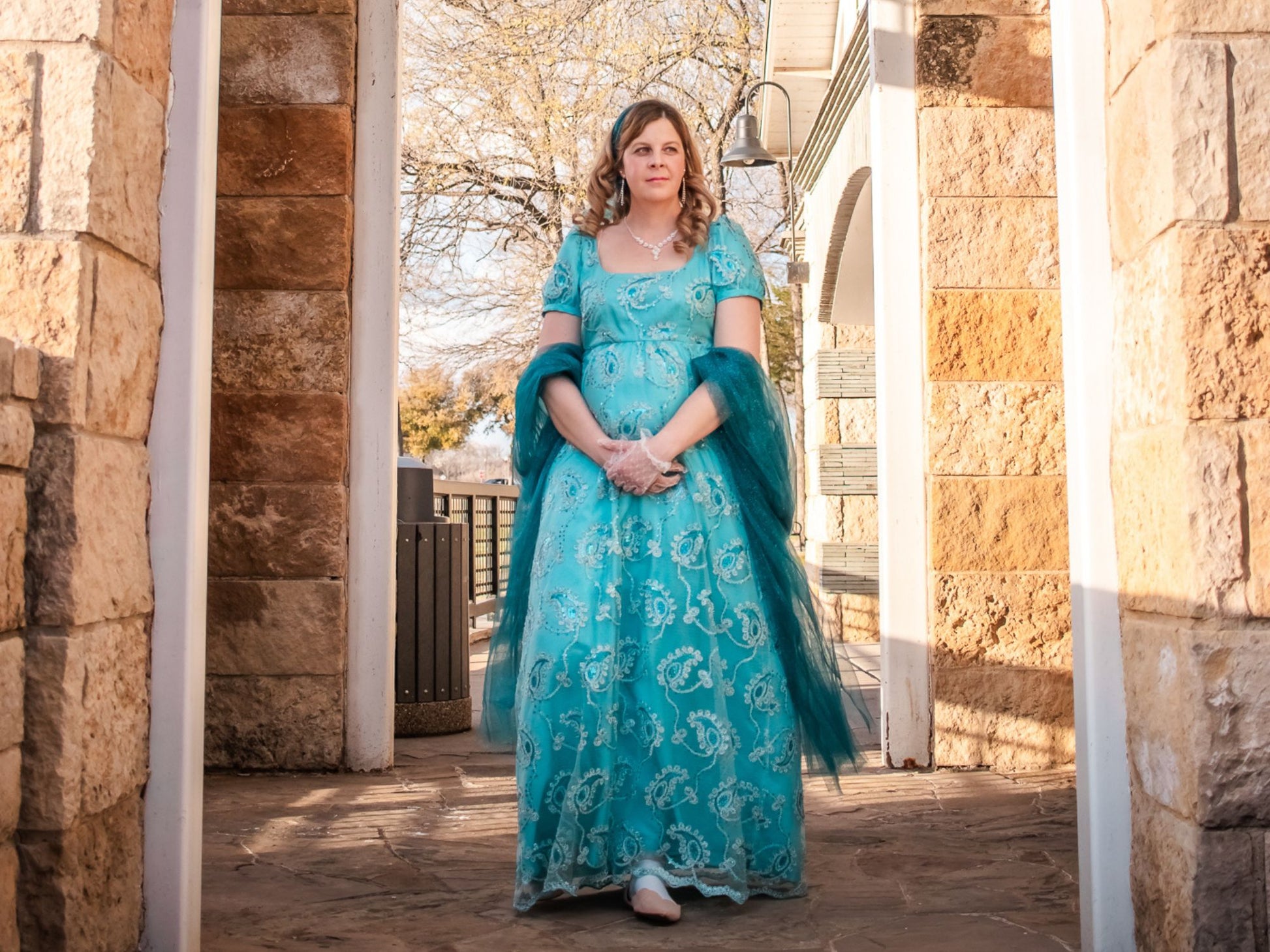 Size L: Penelope Bridgerton Ball Gown (1800-1817) Stitchin' Addiction LLC Size L: Penelope Bridgerton Ball Gown (1800-1817) Stitchin' Addiction LLC
