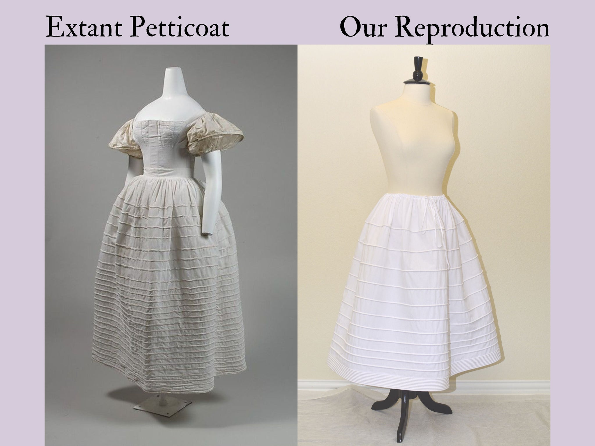 34 Length: Corded Petticoat (1830s-1860s) – Stitchin' Addiction LLC