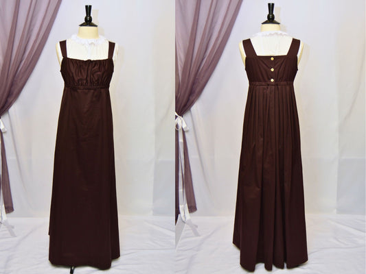 Size M: Brown Regency Petticoat (1800-1815)