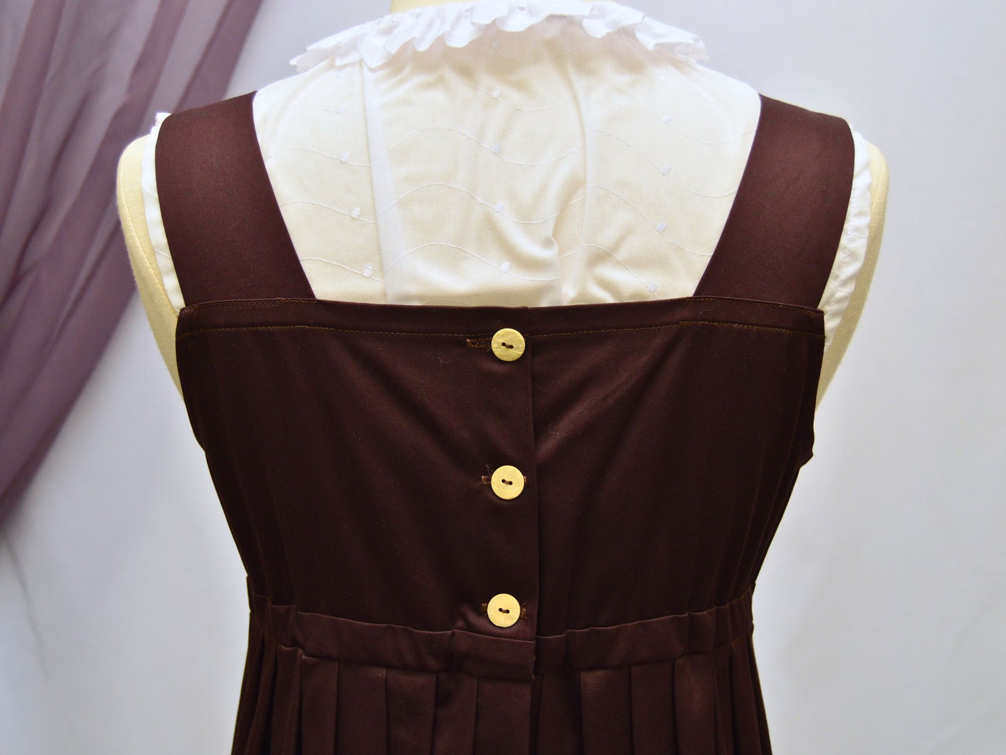 Size M: Brown Regency Petticoat (1800-1815)