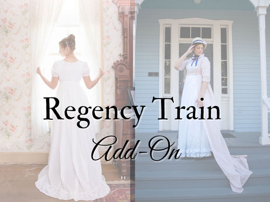 ADD ON: Regency Train for Dress or Open Robe