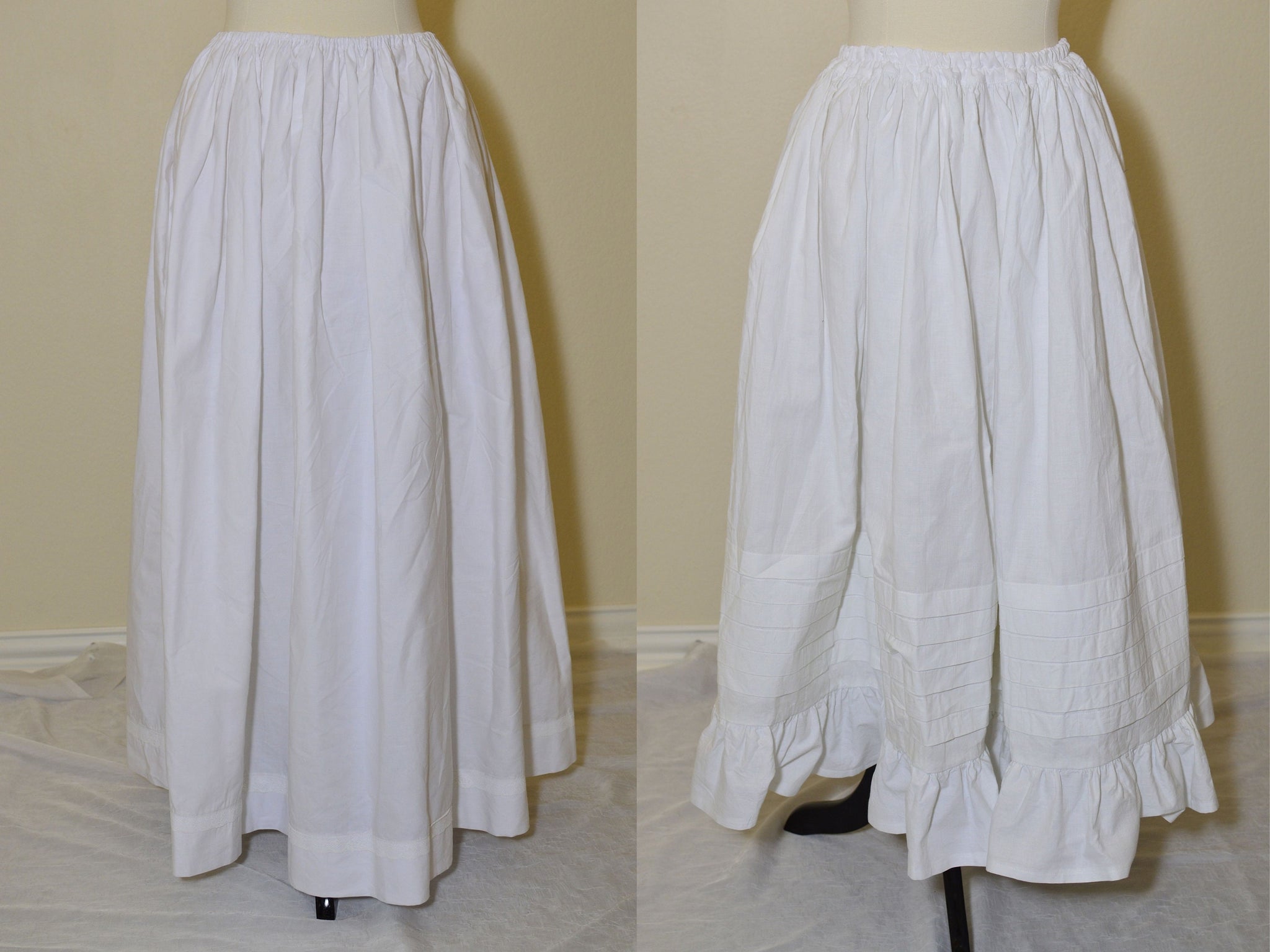 34 Length: Corded Petticoat (1830s-1860s) – Stitchin' Addiction LLC